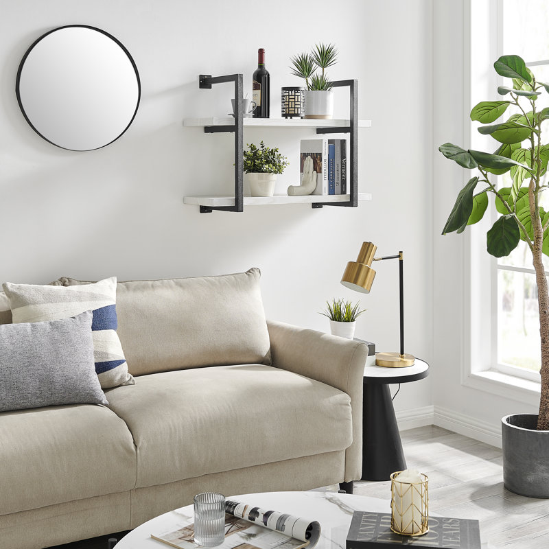 Ebern Designs Romell 2 Tier Modern Accent Wall Shelf & Reviews | Wayfair